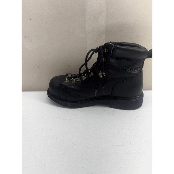 Harlely Davidson Men's Motorcycle Boots Black Size 8.5D Steel Toe F2413-05 - Picture 2 of 10